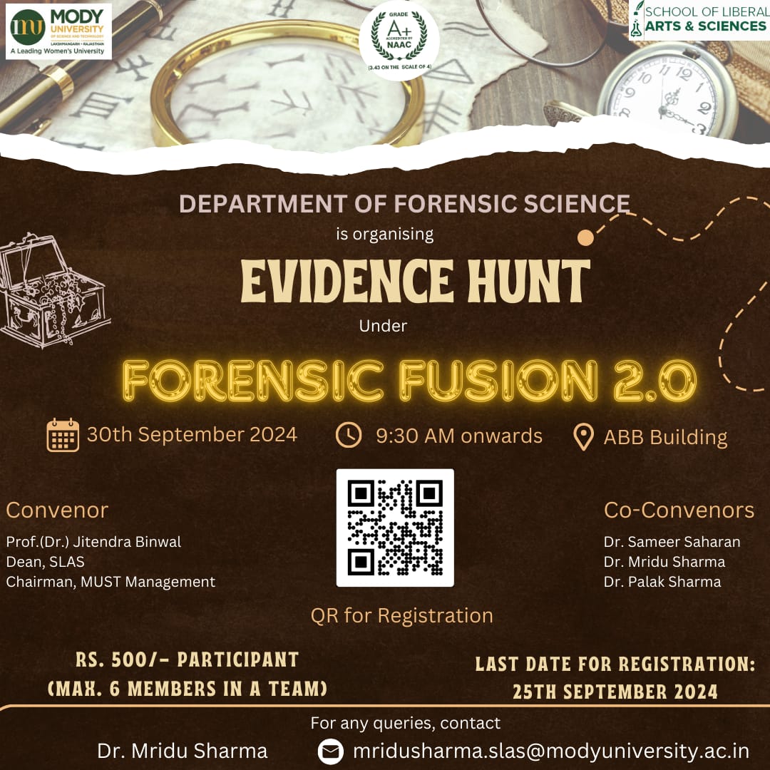 Evidence Hunt flyer for Forensic Fusion 2.0