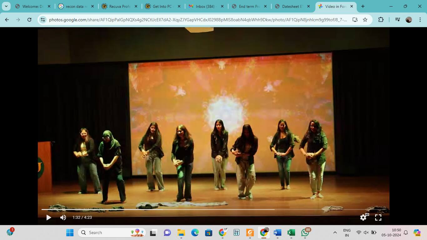 Student group performance on stage