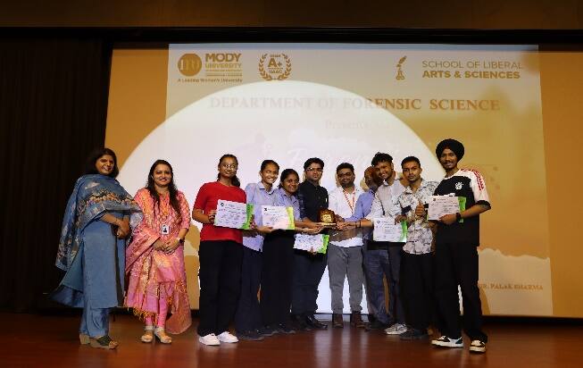 Winning team felicitated on stage