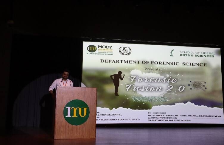 Welcome address at the Mini Auditorium