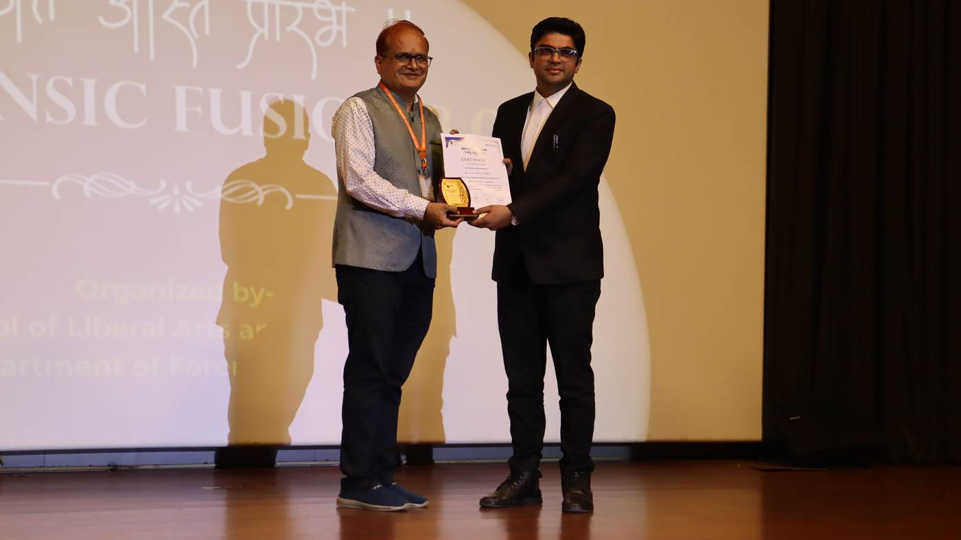 Felicitation during the academic programme